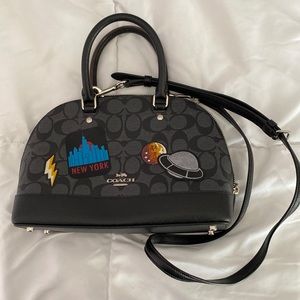 Coach bag with patches
